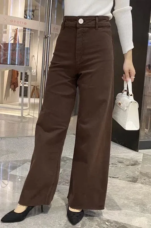 PX968 High Waist Straight Jeans