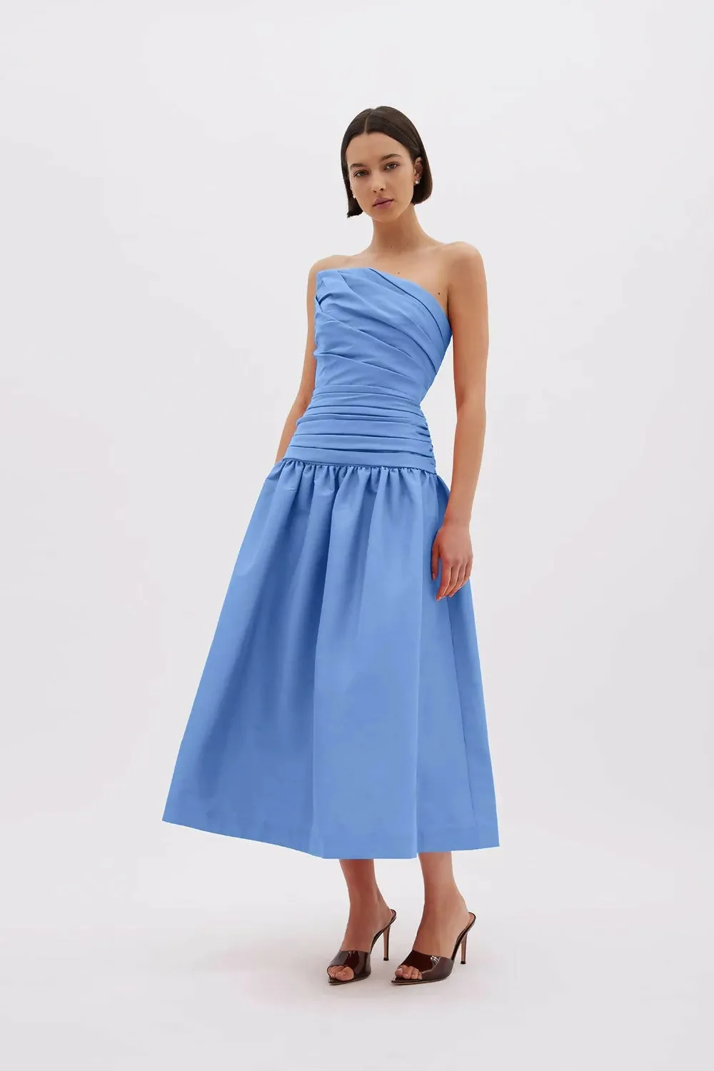 Rachel Gilbert Banks Dress in Cornflower Size AU 8
