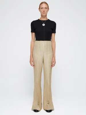 RÓHE Flared Striped Trouser Deckchair Stripe