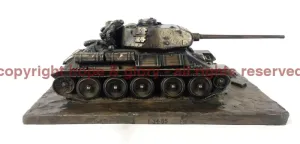 Russian T-34-85 Bronze Tank Model