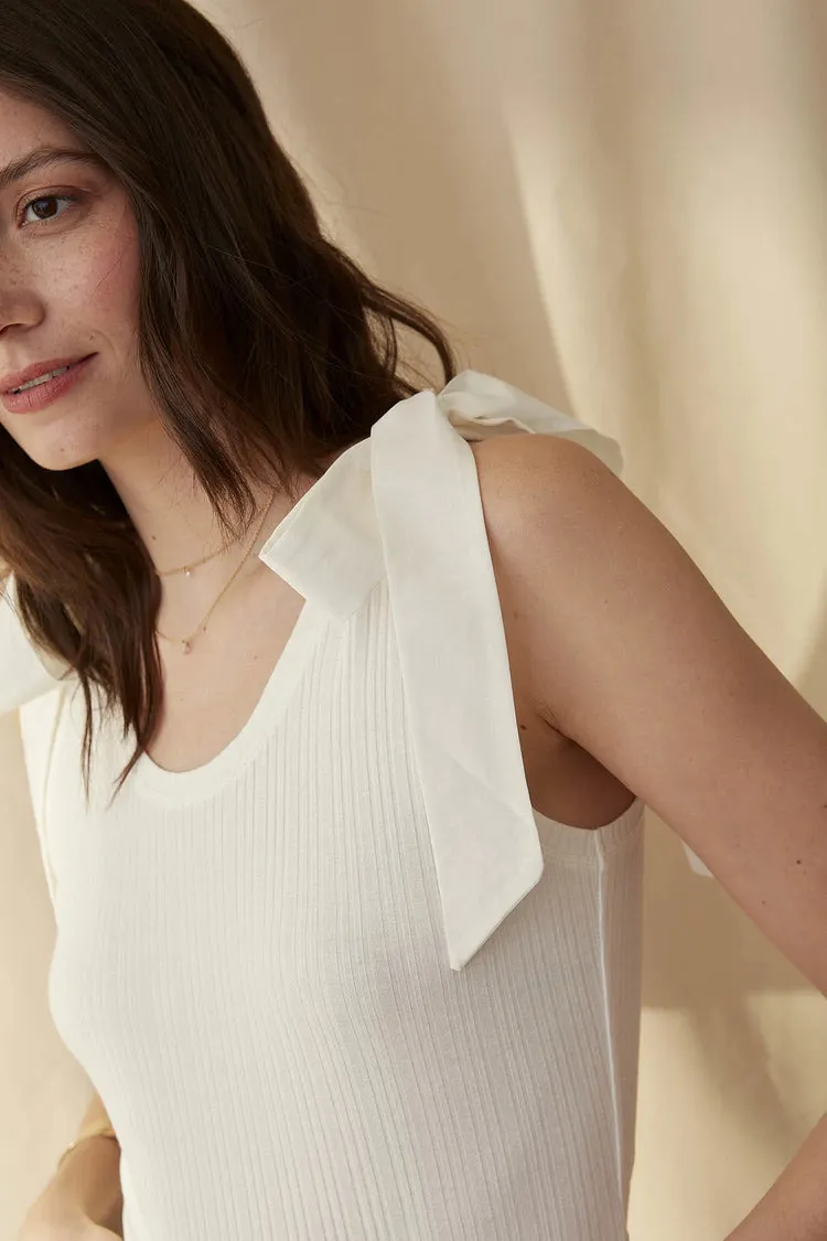 Saylor Tank in Spa White