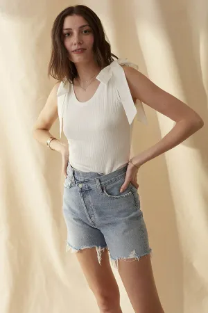 Saylor Tank in Spa White