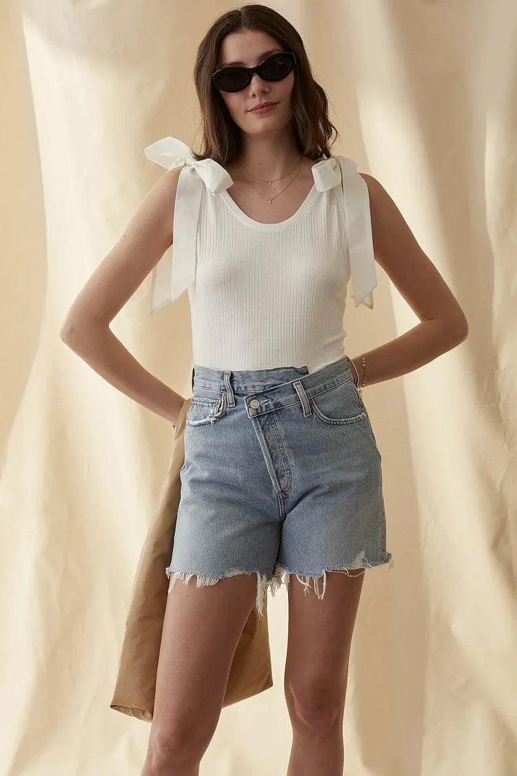 Saylor Tank in Spa White