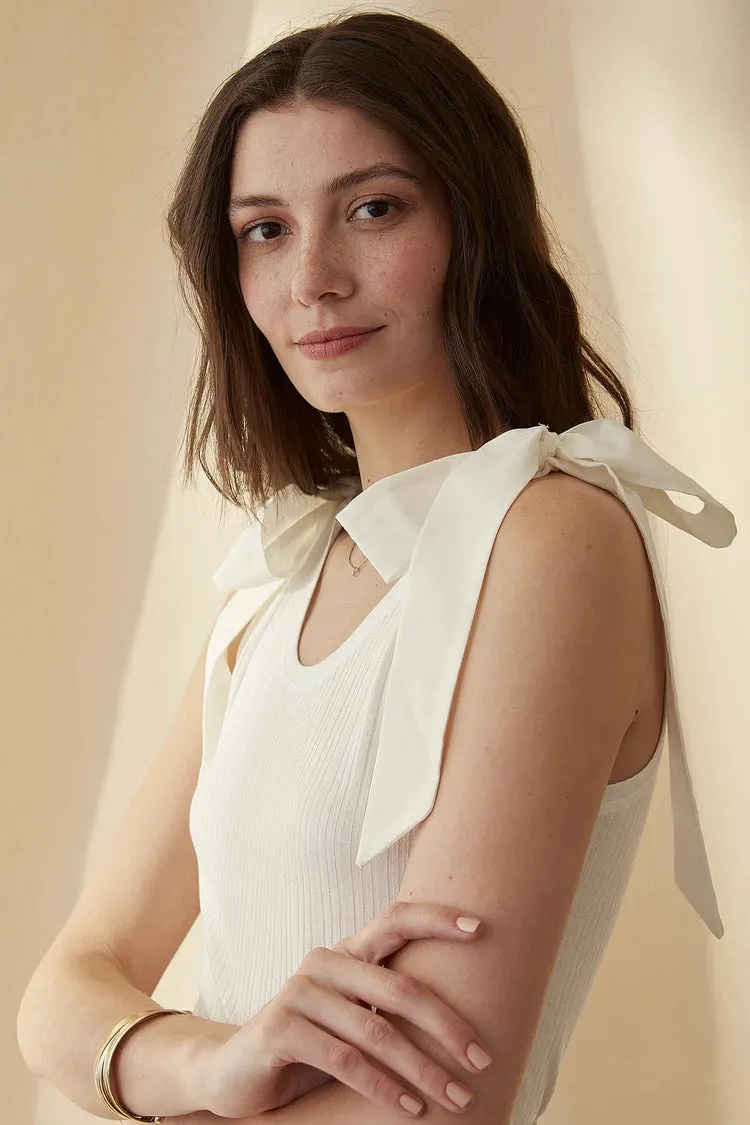 Saylor Tank in Spa White