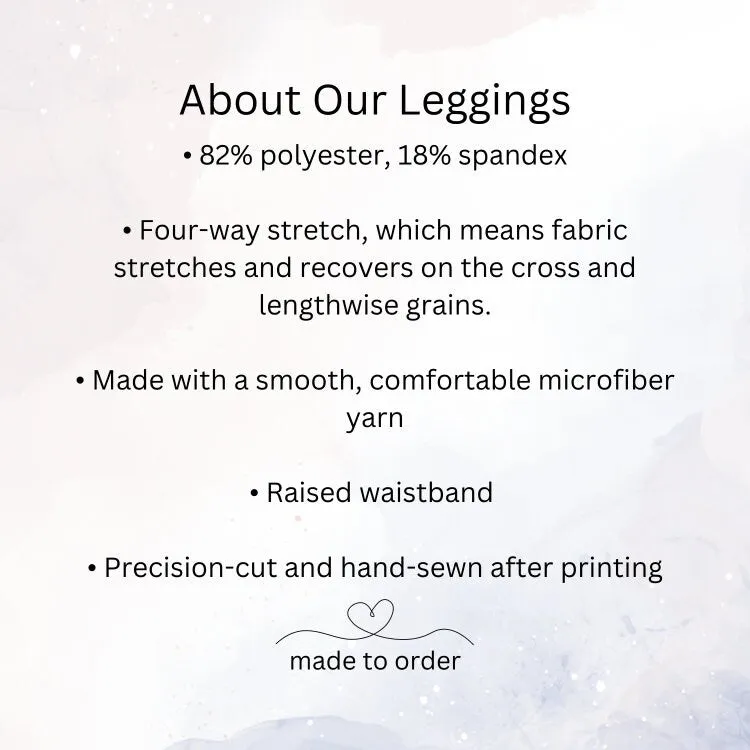 Scandinavian Forest Yellow High Waist Leggings