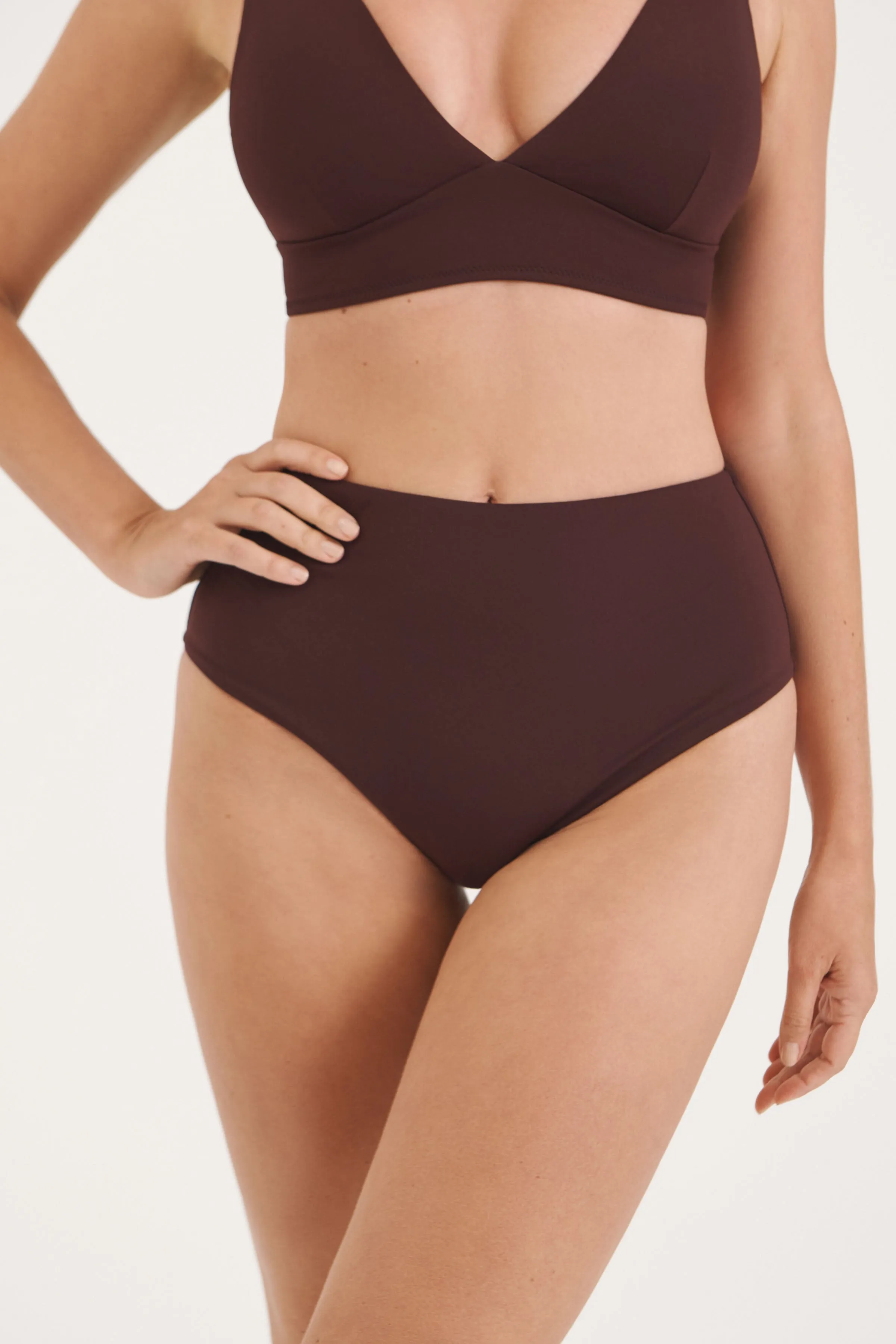 Sculpt Burgundy V-Neck Bikini