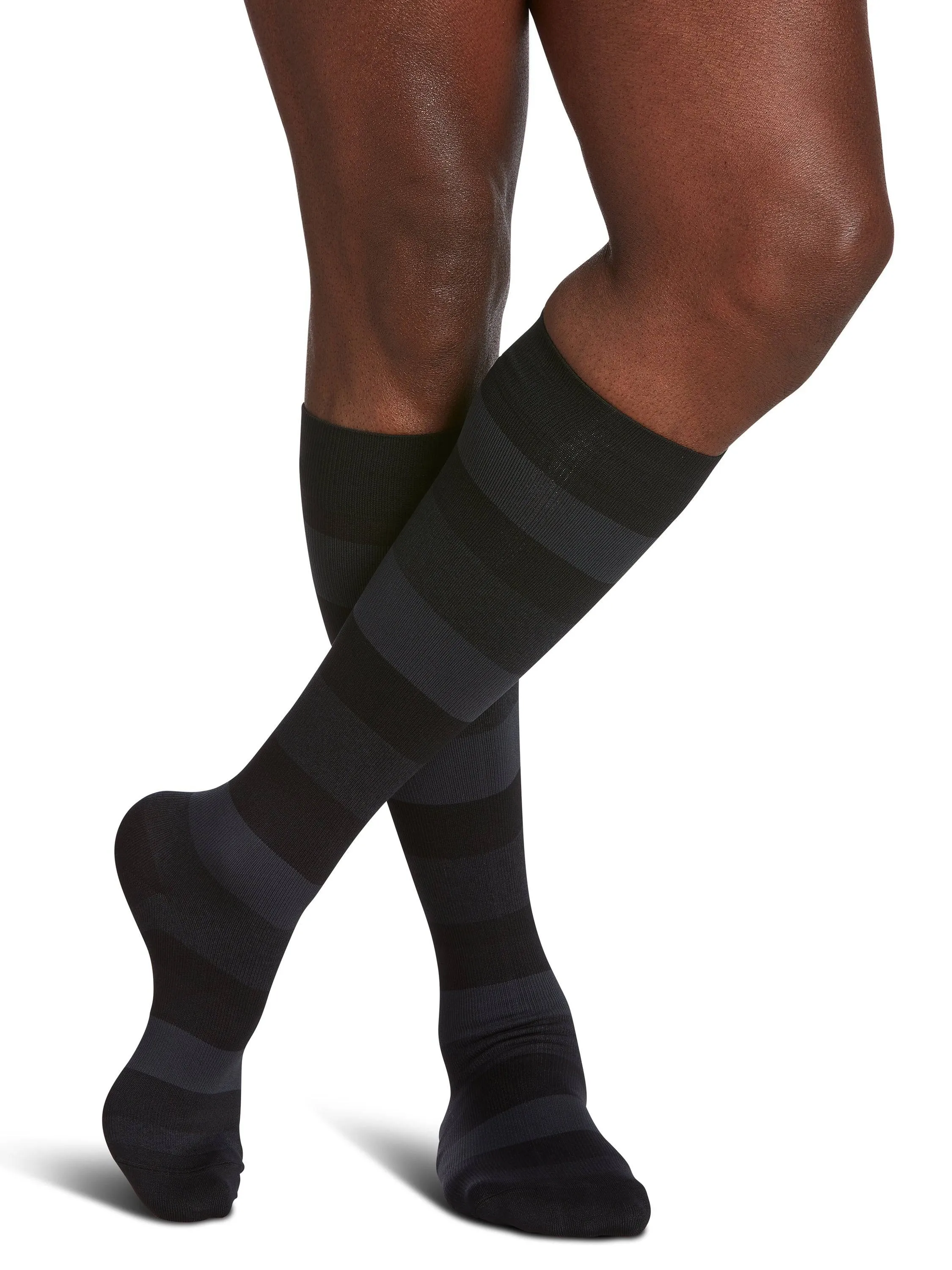 Sigvaris Microfiber Shades Men's Knee High  15-20mmHg-Closed toe