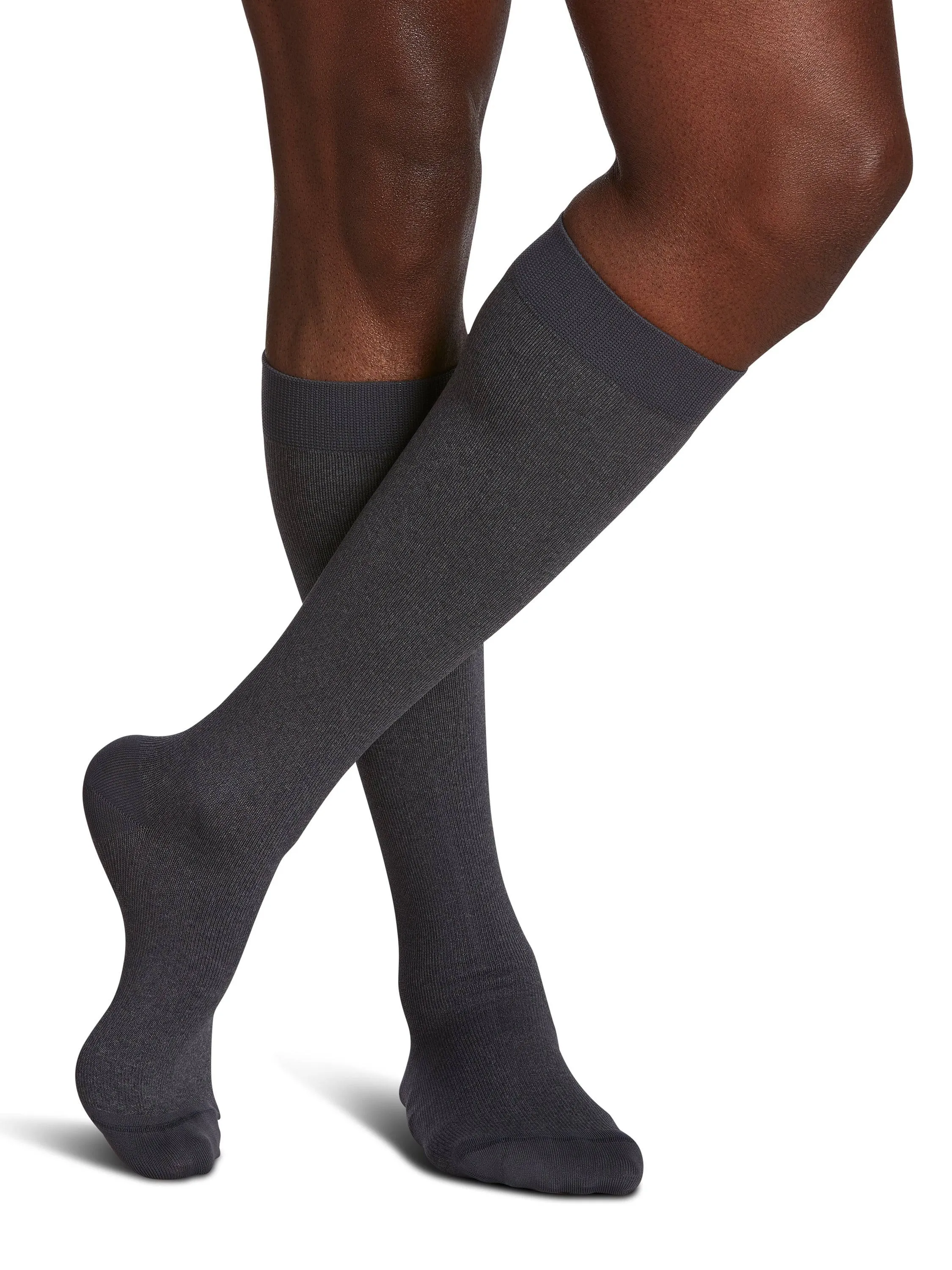 Sigvaris Microfiber Shades Men's Knee High  15-20mmHg-Closed toe