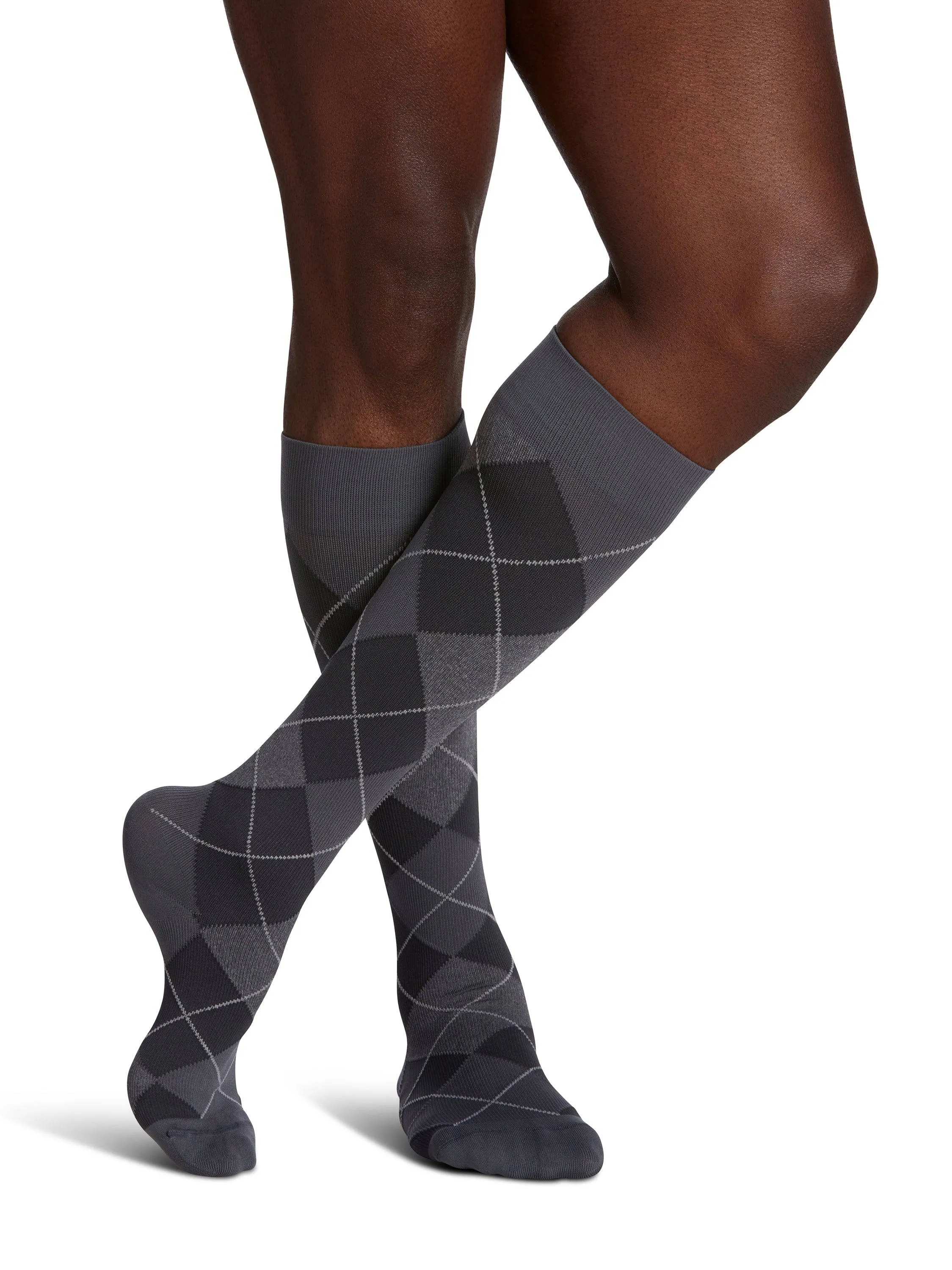Sigvaris Microfiber Shades Men's Knee High  15-20mmHg-Closed toe