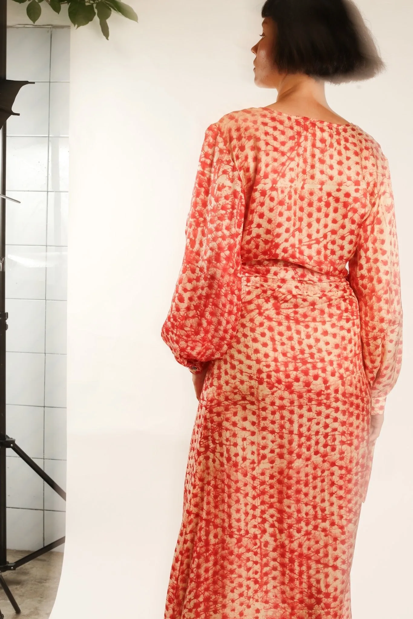 Silk WRAP DRESS CECYLIA