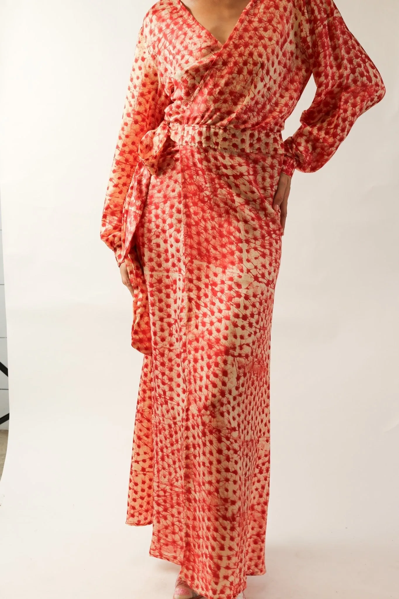 Silk WRAP DRESS CECYLIA