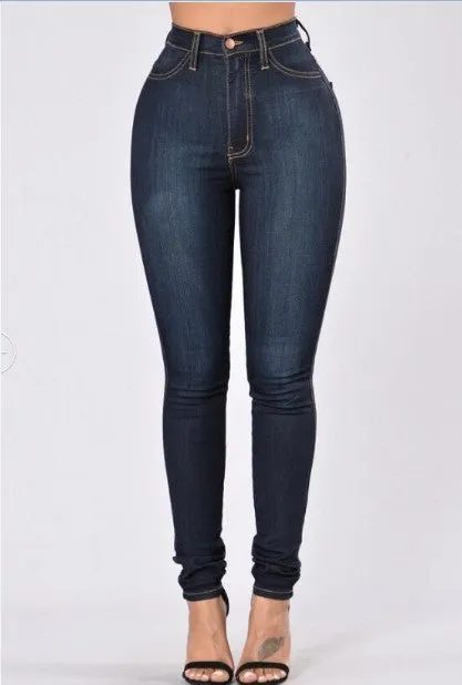 Skinny fit pencil jeans