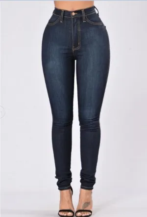 Skinny fit pencil jeans