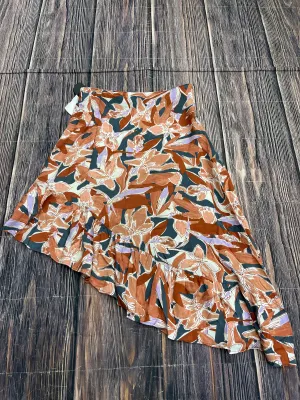 Skirt Midi By Nine West In Orange, Size: S