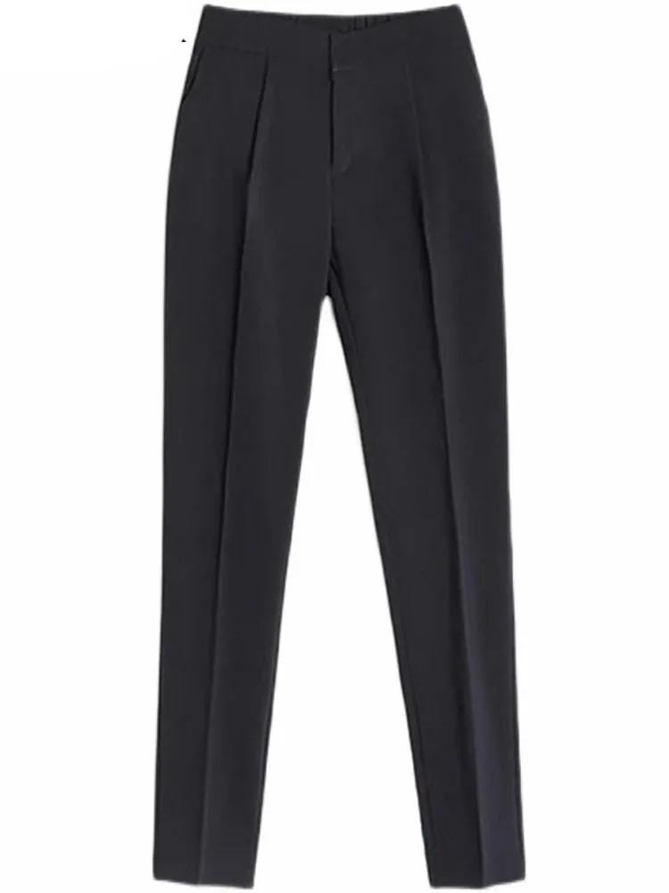 Slim Women Suit Pants Spring Summer High Waist Ladies Pencil Pants