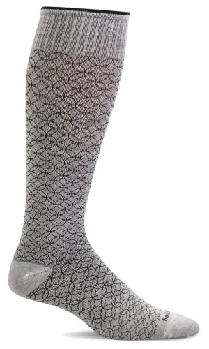 SockWell Women's Featherweight Fancy | Moderate Graduated Compression Socks Natural