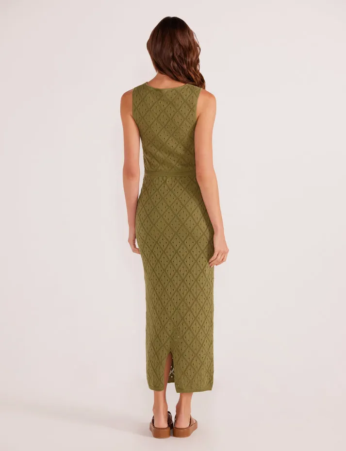 SOLANO KNIT TANK - KHAKI