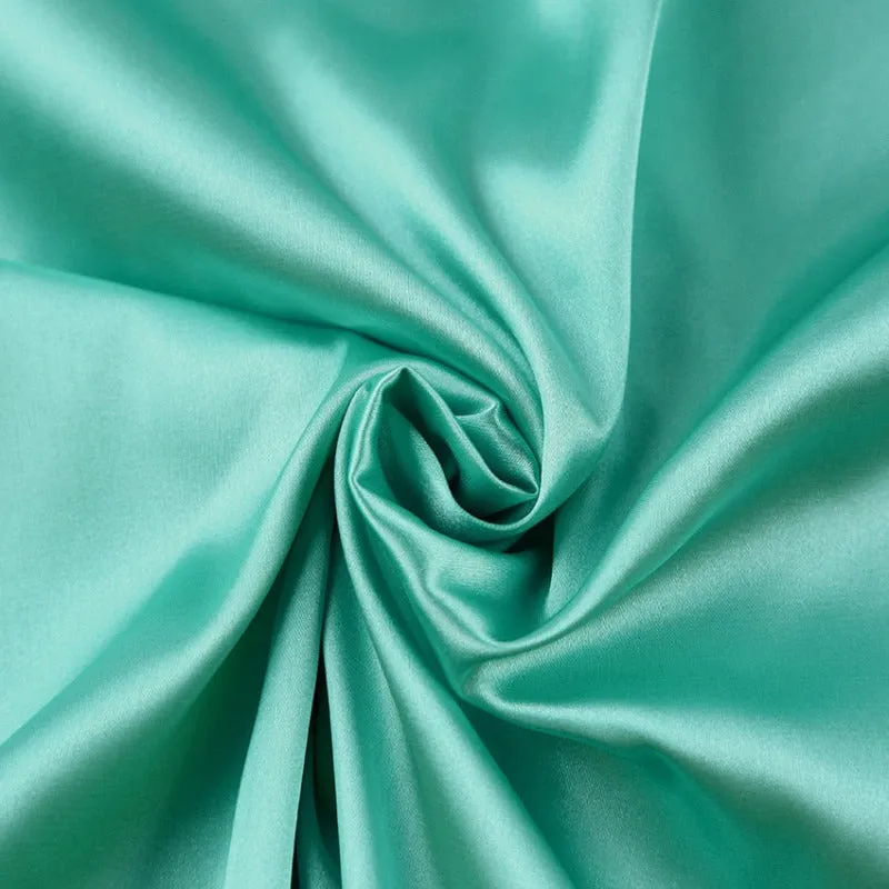 Solid Satin Midi Skirt