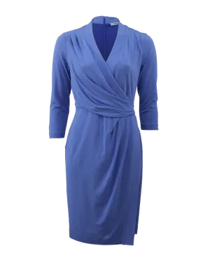 Solid Wrap Dress