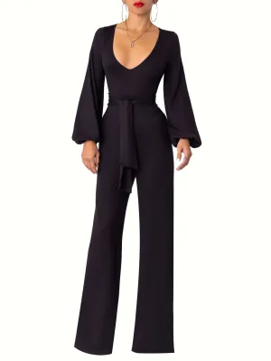 “Sonia” Black Belted Pants