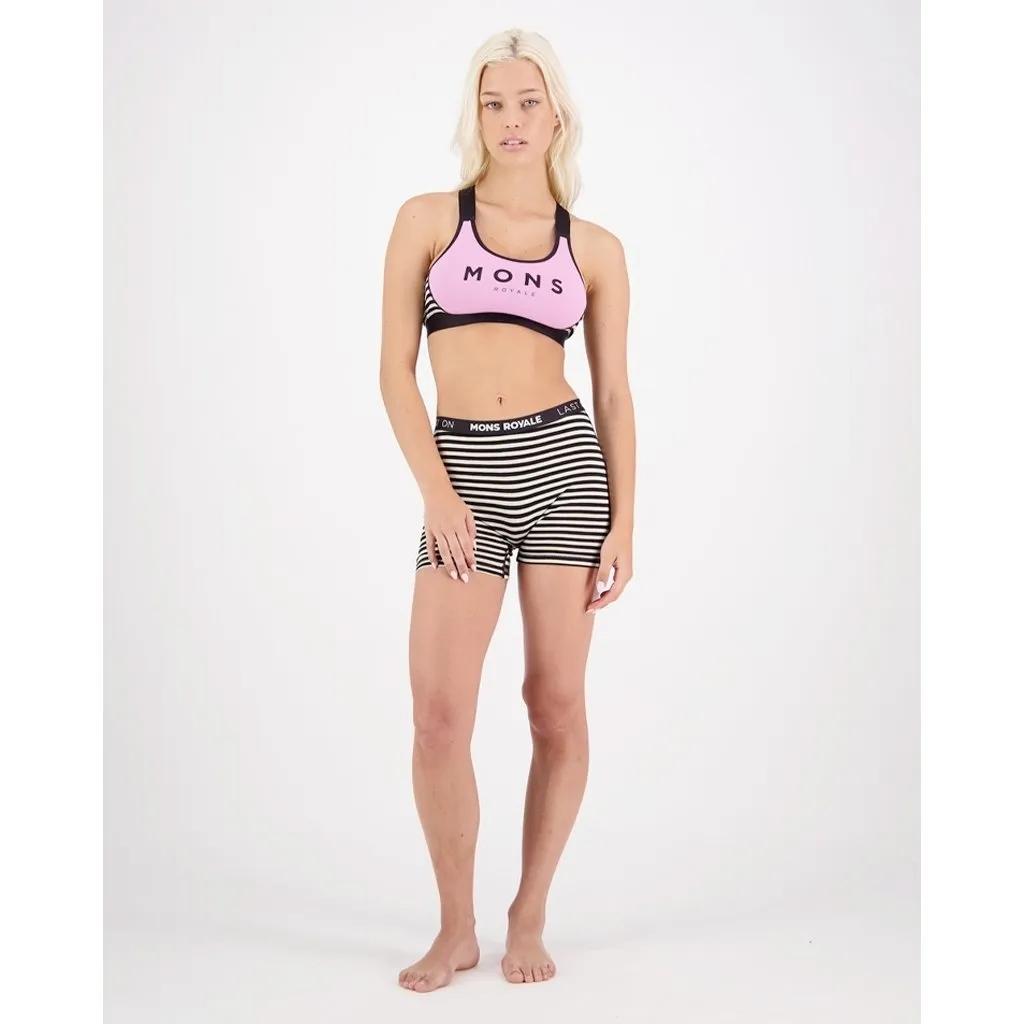 Sports Bra Mons Royale Stella X-Back - Pink Stripe