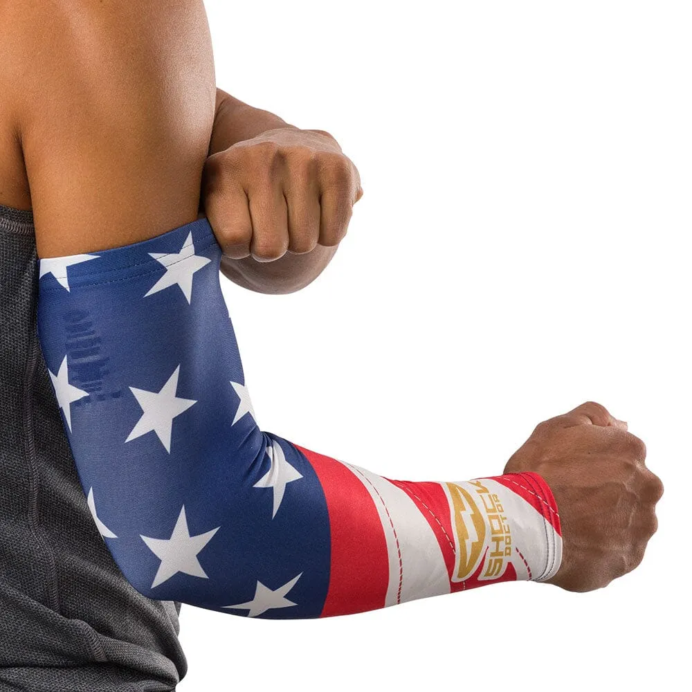 Stars & Stripes/Gold Showtime Compression Arm Sleeve