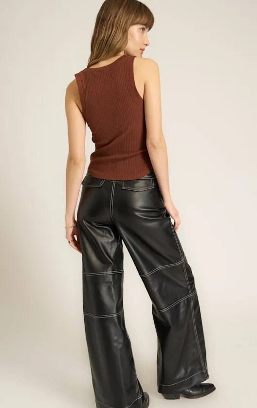 Suki Scoop Neck Rib Tank