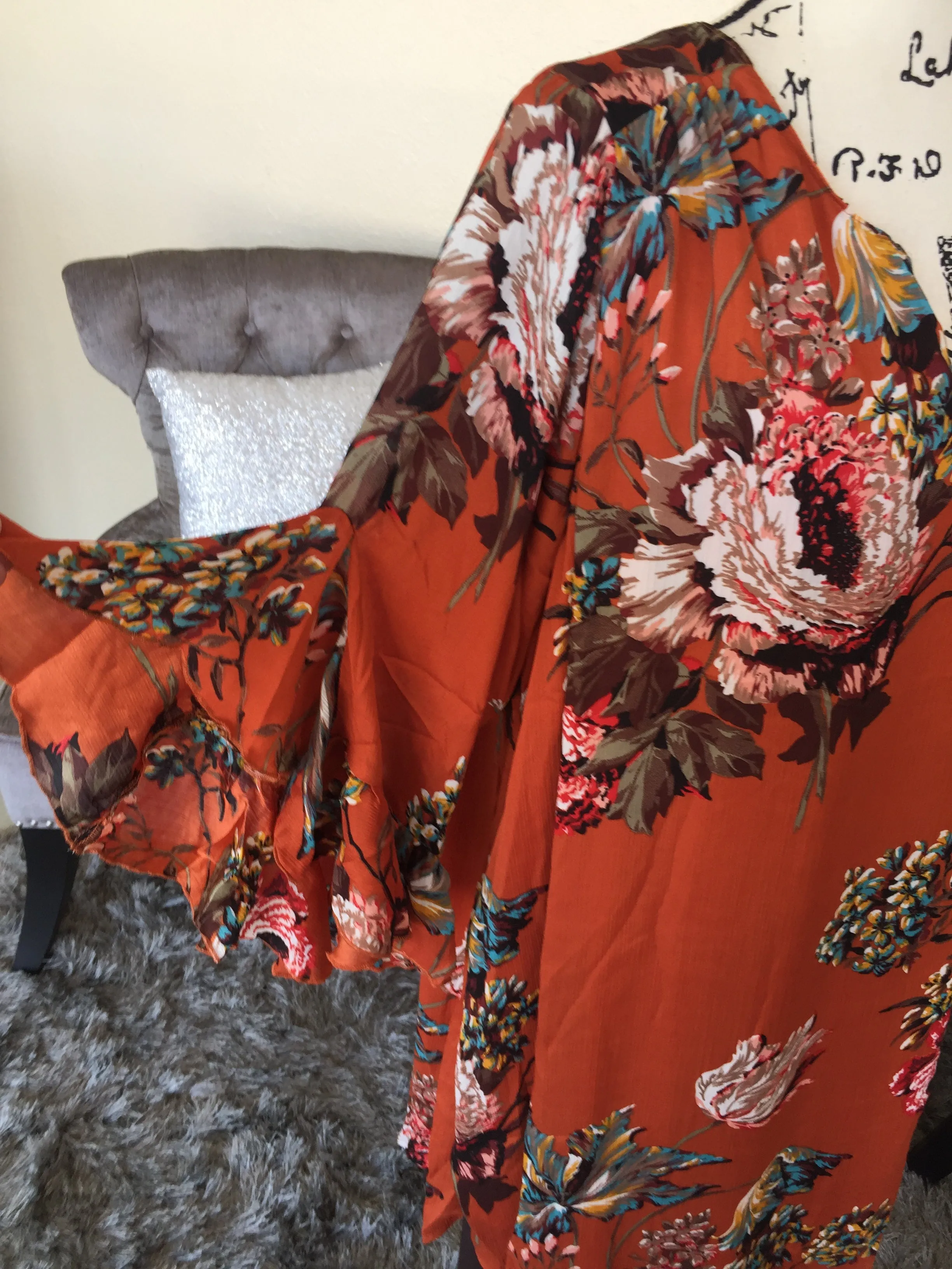 Sunset Mix Floral Tunic/Top
