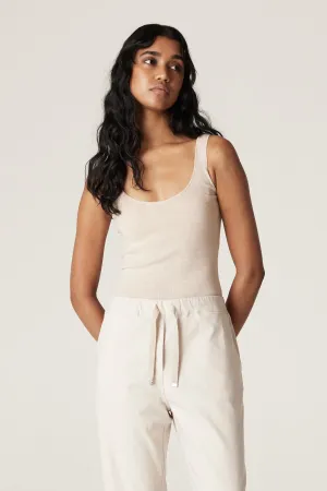 Superfine Merino Singlet  - Wheat