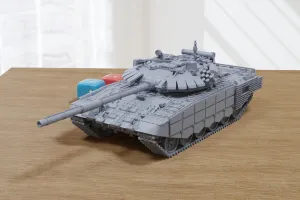 T-72B3 Obr 2016 Soviet Main Battle Tank - 3D Printed Miniature Tabletop Wargaming Combat Vehicle 28mm / 15mm  Scale