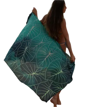 Tag Aloha Co Kalo Pareo Sarong - Green
