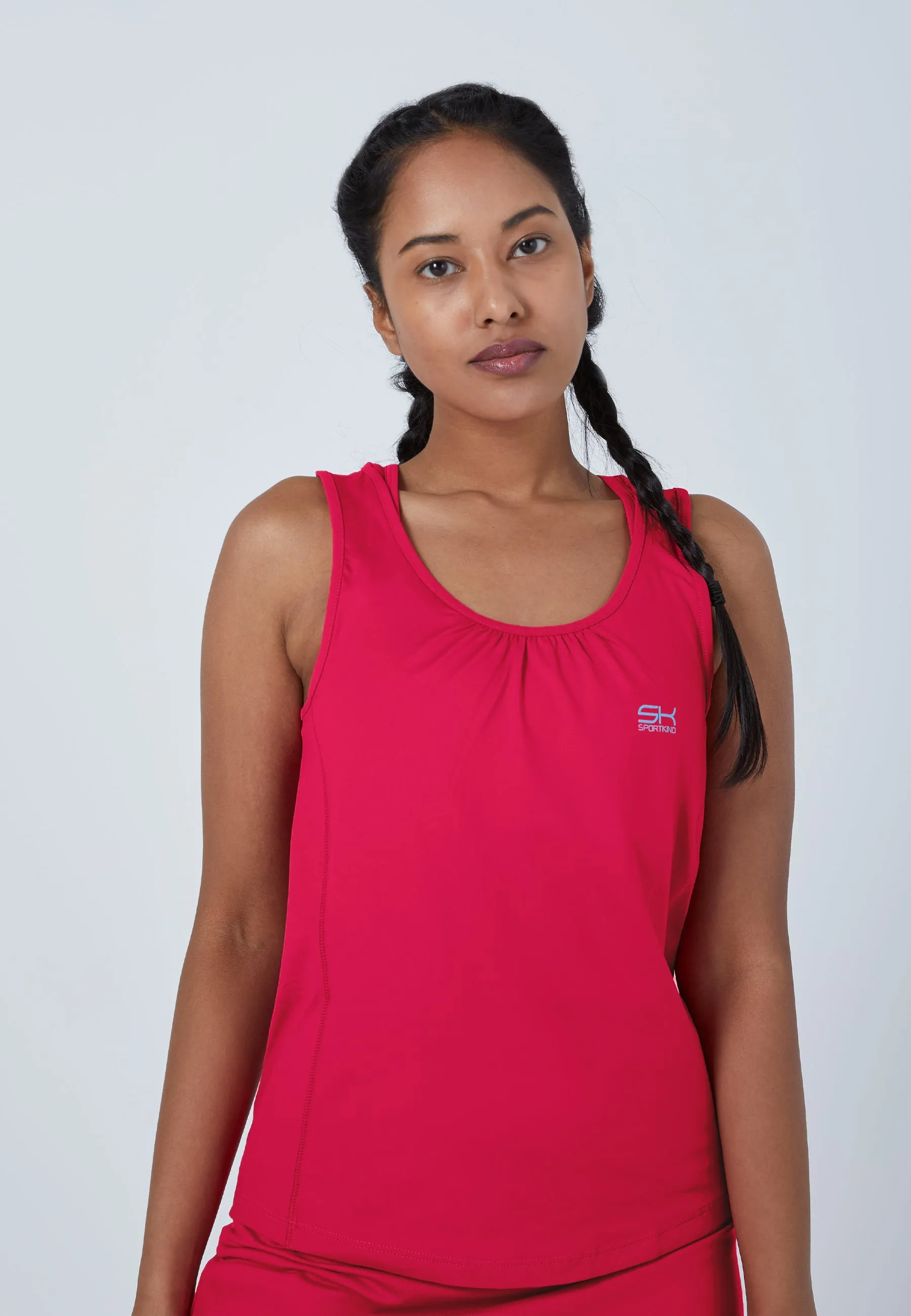 Tennis loose fit tank top, pink