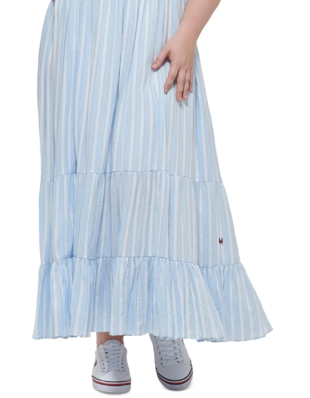 Tommy Hilfiger Women's Smocked Tank Dress Blue Size 2X
