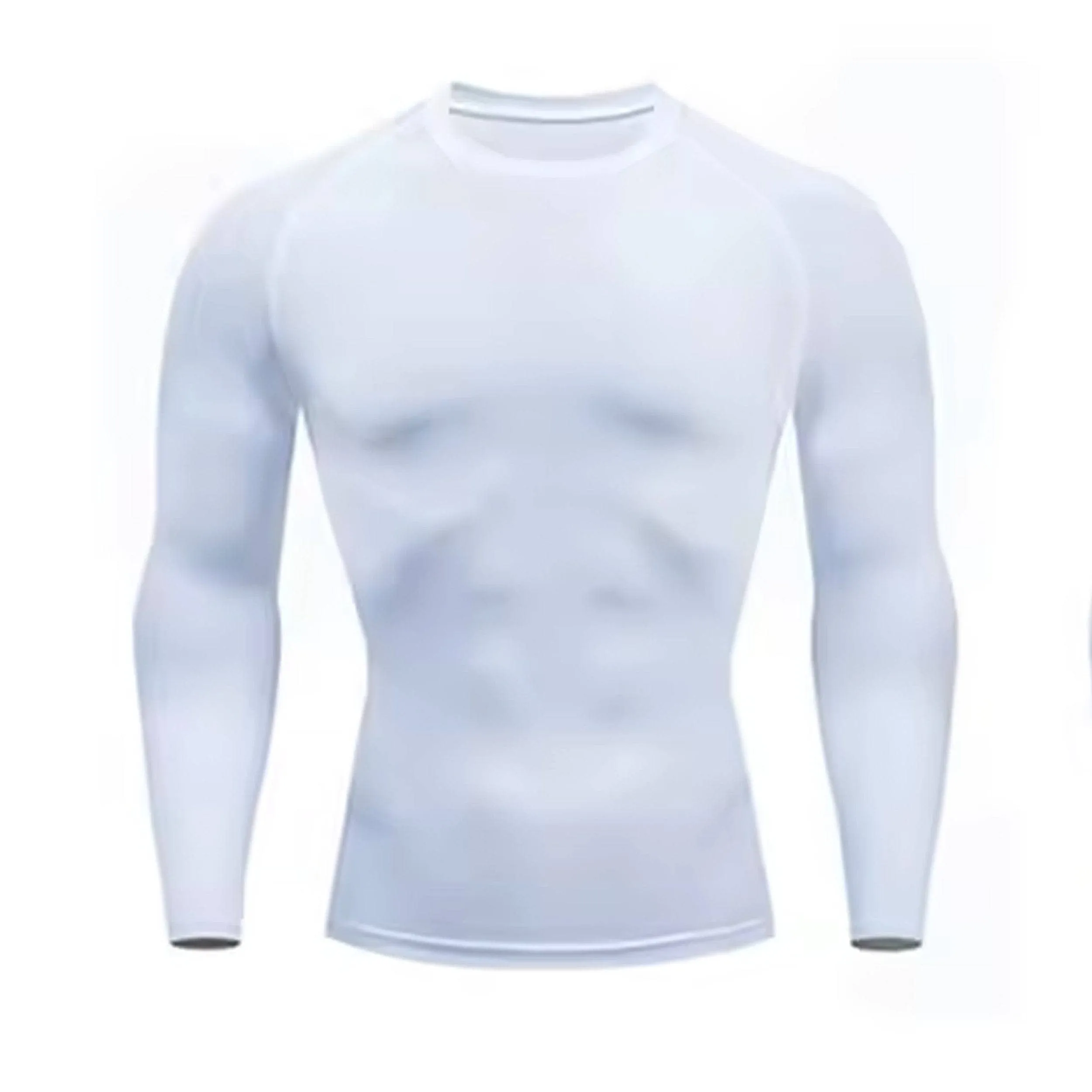 Toxic Crawler Long Sleeve White Compression Shirt