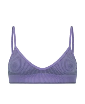 TRI WOOL BRALET - IRIS
