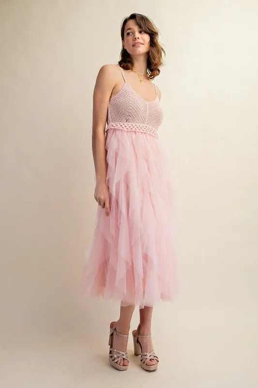 Tulle Midi Dress