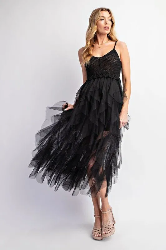Tulle Midi Dress