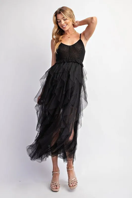 Tulle Midi Dress