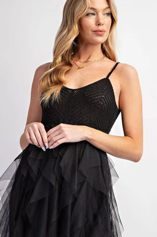 Tulle Midi Dress