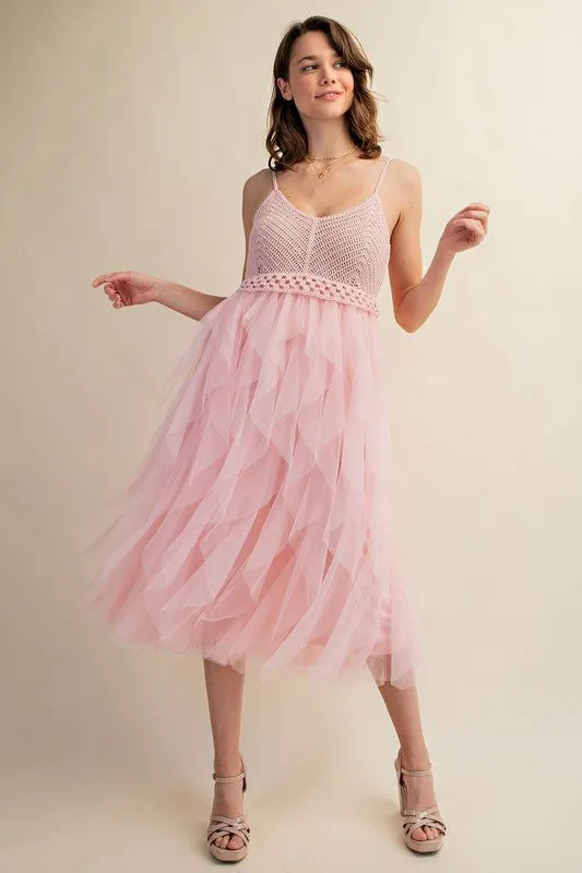 Tulle Midi Dress