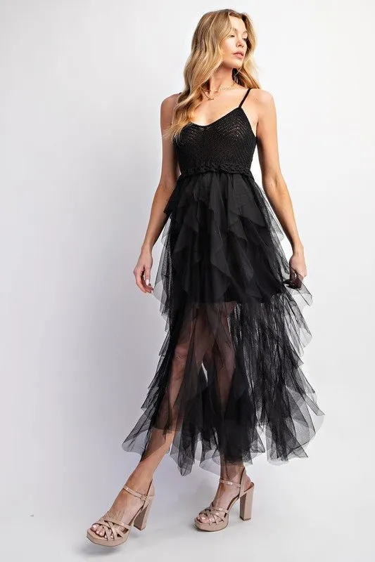 Tulle Midi Dress