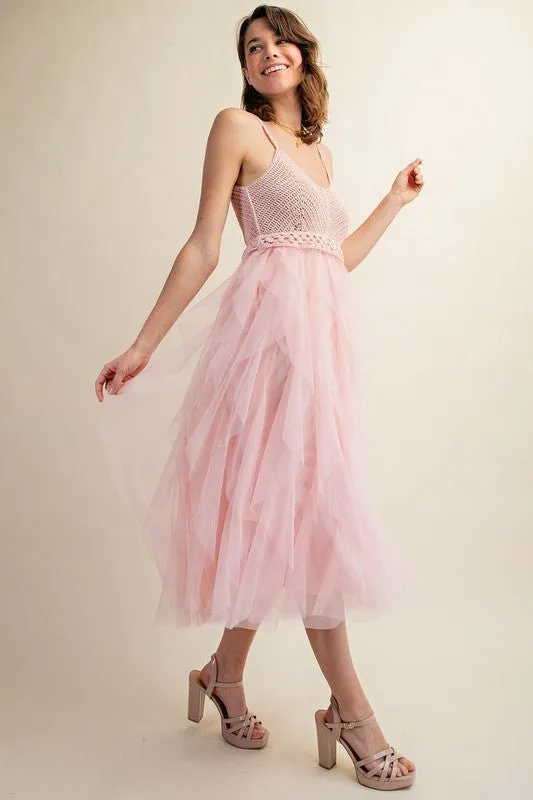 Tulle Midi Dress