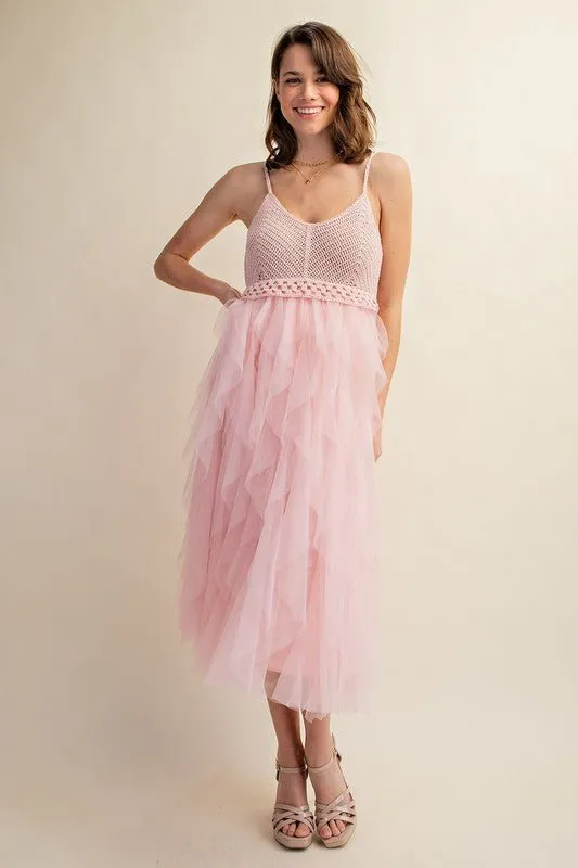 Tulle Midi Dress