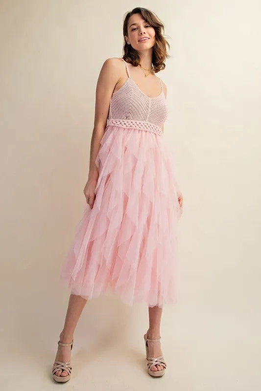 Tulle Midi Dress