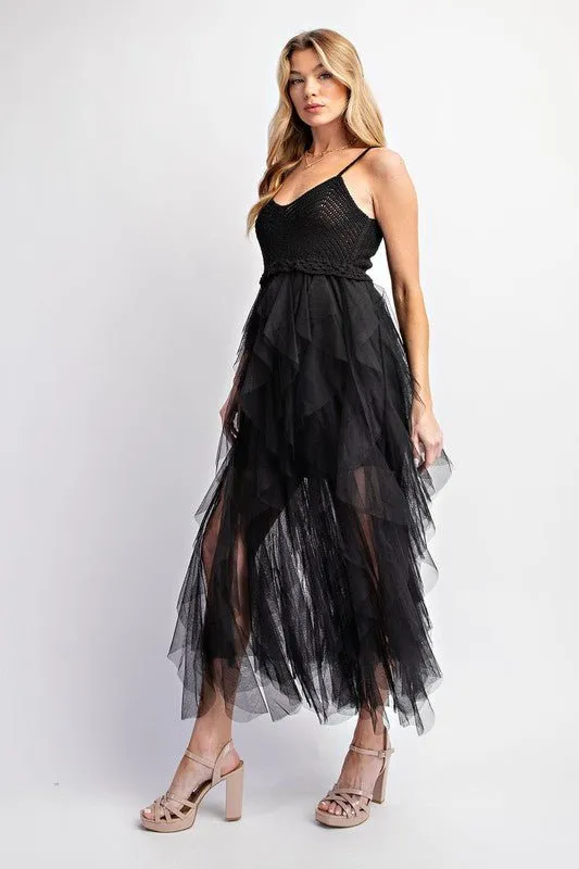 Tulle Midi Dress