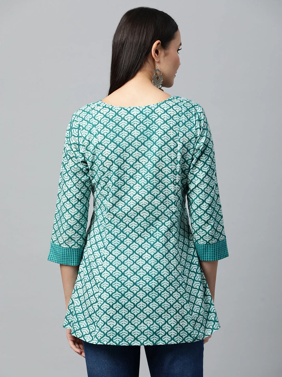 Udaan - Tunic with an embroidered yoke.