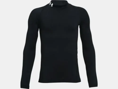 Under Armour Youth Black ColdGear Mock Long Sleeve