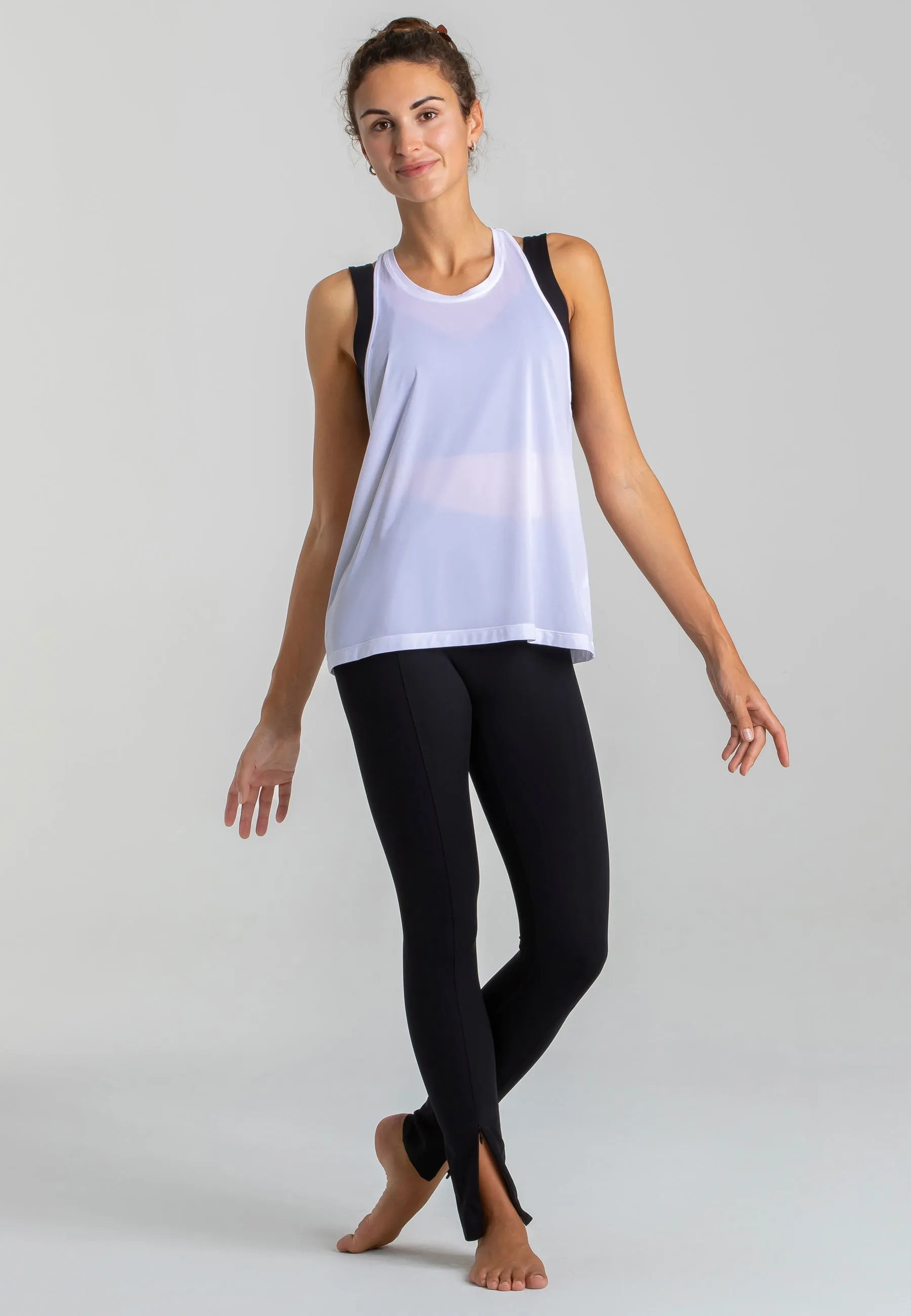 Velocity Sheer Tank Top - Weiß