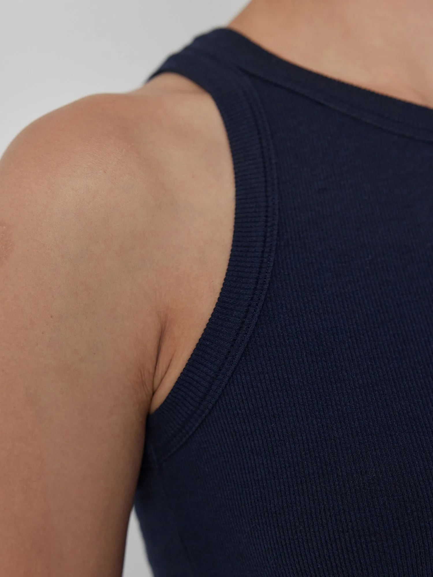 Velvet Modal Rib Tank Top Cruz