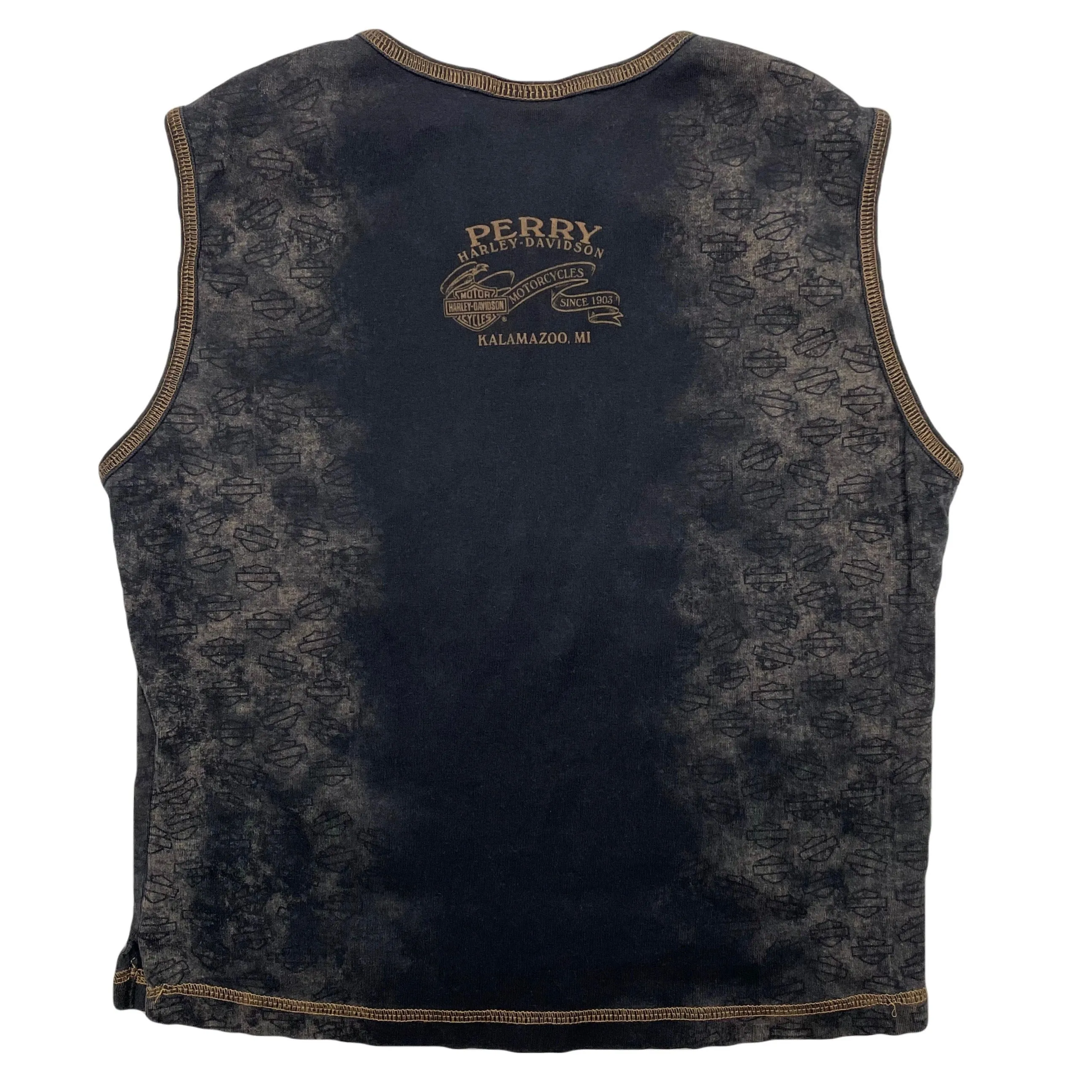 VINTAGE HARLEY ACID WASH CROP TANK